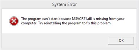 missing dll files when trying to run games .